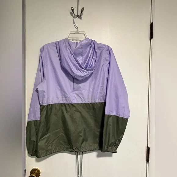 Columbia Lavender and Olive Windbreaker size s. drawstring lightweight outdoor - Picture 2 of 8